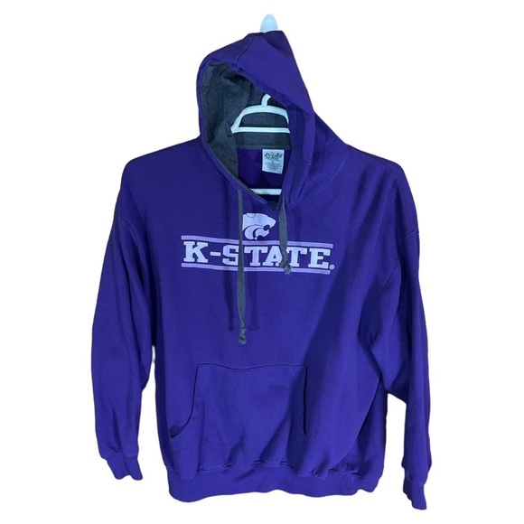 Kansas State Cougars Hoodie Mens XL Purple College Big 12 Logo university Casual - Picture 1 of 7